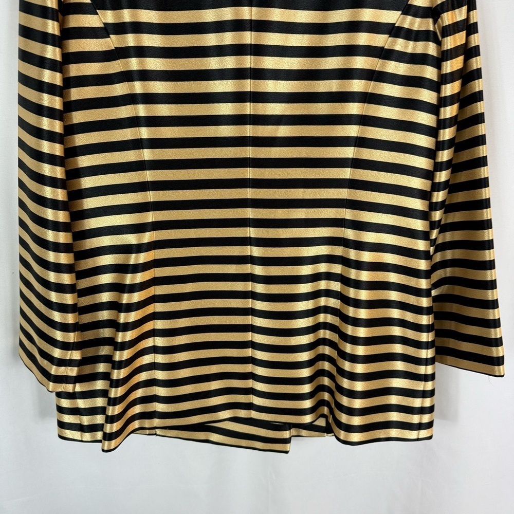 Vintage set Night studio New York size:12 color: gold, black striped print - Picture 11 of 17